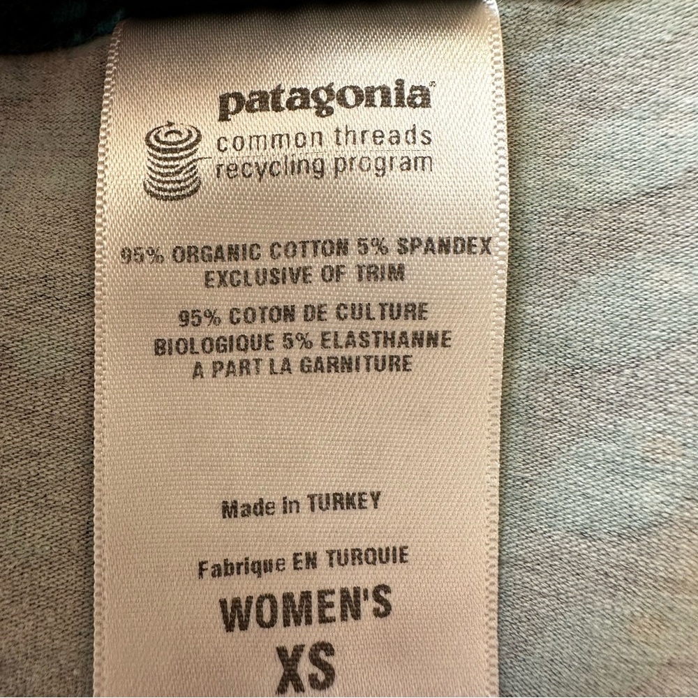 Patagonia Margot Women’s Teal Blue Black Midi Elbow Sleeve Dress Size: XS - Picture 7 of 8